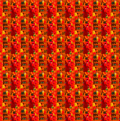  XX/7. Pattern of lost data. Leinwand. 60 x 60. 2006.