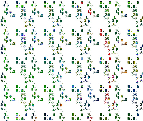 XX/8. All my data. Leinwand. 120 x 105. 2006.