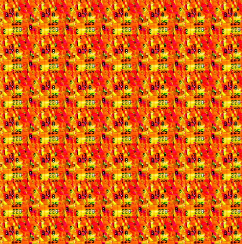 XX/9. Lost pattern. Leinwand. 60 x 60. 2006.