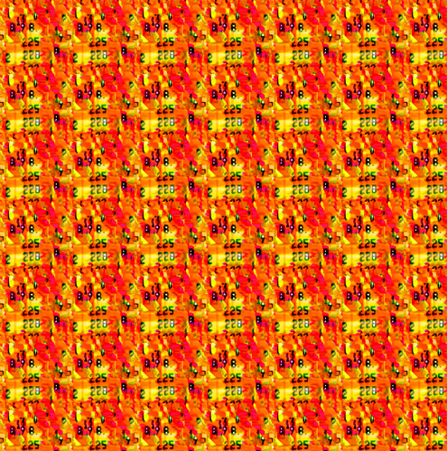 XX/9. Lost pattern. Leinwand. 60 x 60. 2006.